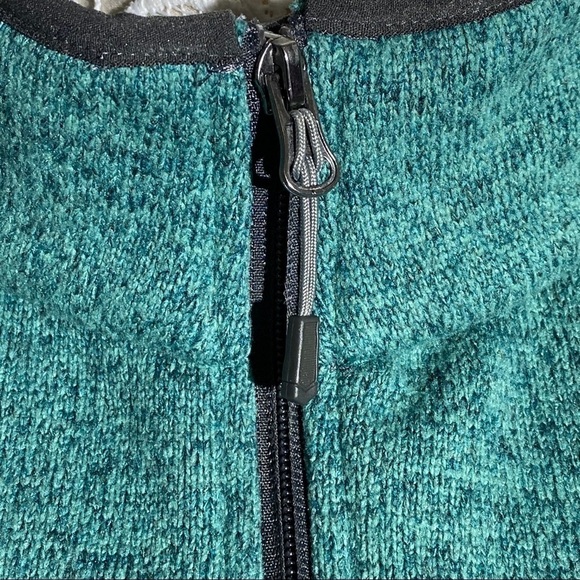 Women's Heather Teal Sweater Knit Fleece Plus size - Picture 4 of 12